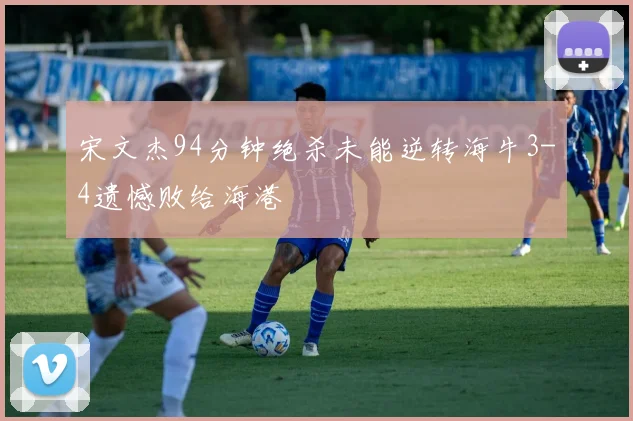 宋文杰94分钟绝杀未能逆转海牛3-4遗憾败给海港